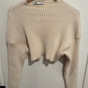Zara Women's Cream Sweater